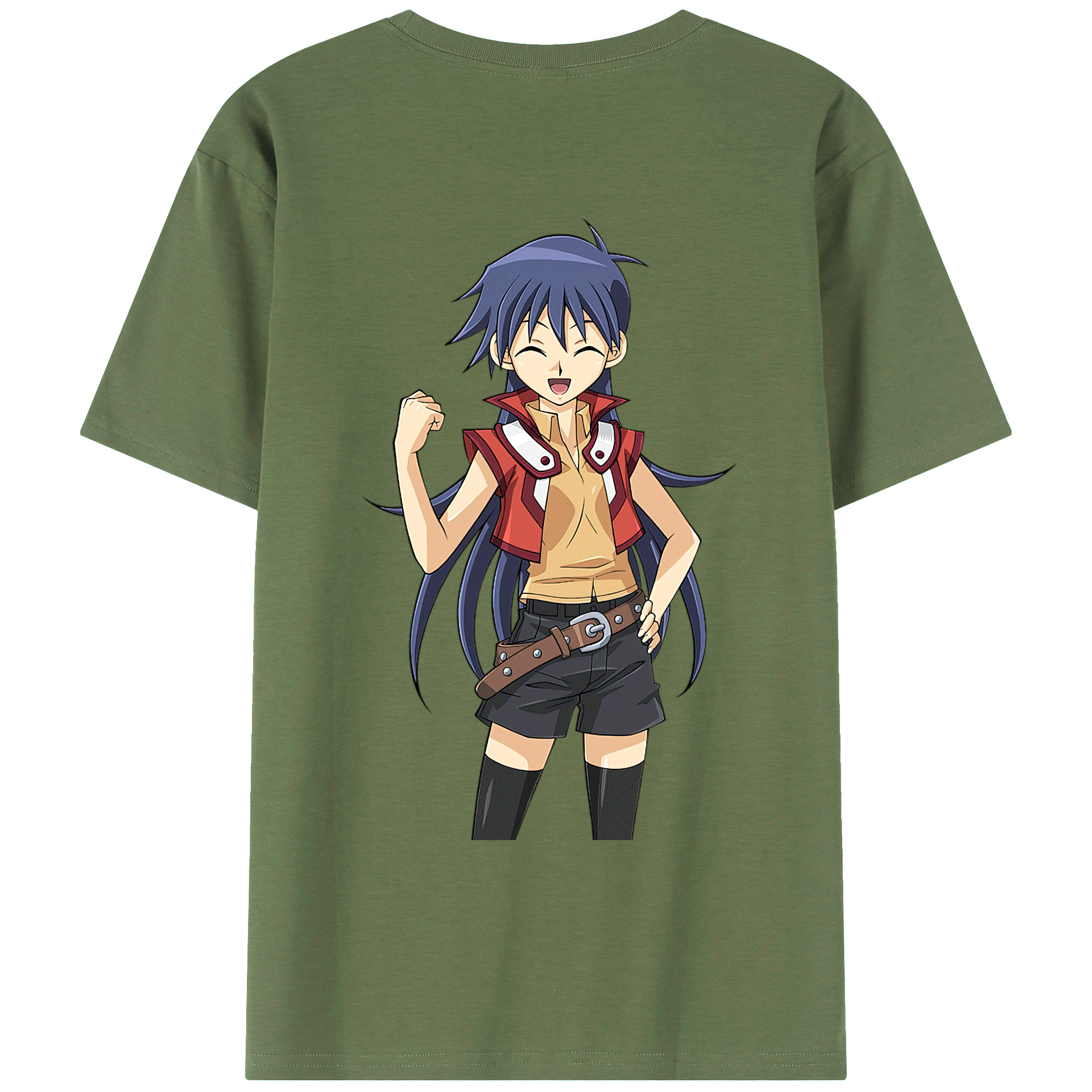 （画像用） 遊☆戯☆王 Yu-Gi-Oh! 綿100％ メンズ半袖Tシャツ（バックプリント） 通気性